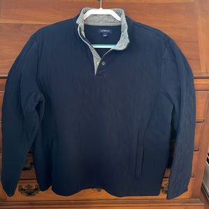 Croft & Barrow quilted navy Sweatshirt